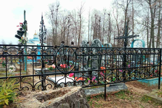 Ритуальная ограда фото -Арт 02