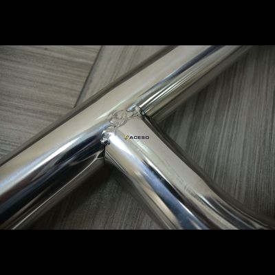 Поручень опорный стационарный Г-образный, 850 x 750 Левое или правое исполнение с доп ножкой  возле унитаза