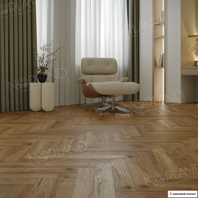 Ламинат Norland Herringbone Elegant Strong Дуб Корсика LF304-18 34 класс толщина 12 мм с фаской