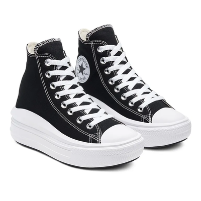 Купить в Питере Кеды Converse All Star Move High Top высокие черные на платформе 568497C