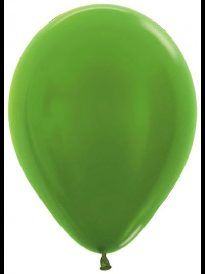 Воздушный шар салатовый металлик