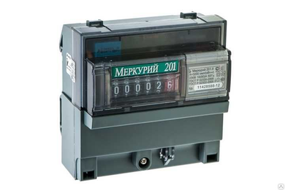 Счетчик электроэнергии однофазный однотарифный Меркурий 201.6 10(80)А