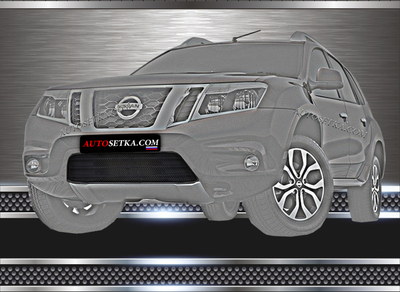 Premium защита радиатора для Nissan Terrano (2014-)