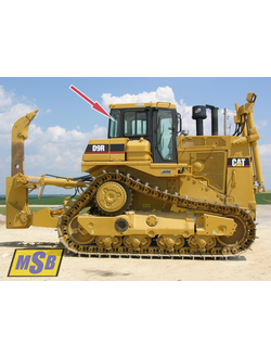 Стекло левое /правое на Cat D9R, Cat D10R, Cat D11R