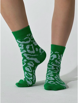 НОСКИ ПРИЯТНО "ЗЕЛЕНЫЙ ЛЕОПАРД"