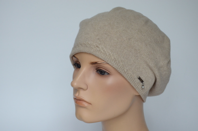 Берет кашемировый Vizio Италия 1104 B бежевый