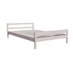 Кровать 13 двойная из массива 1600*2000, белый 665х2080х1680мм белый