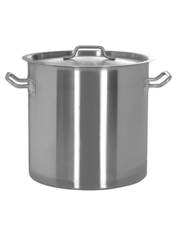 Кастрюля-котёл с крышкой 20 л, нержавеющая сталь 18/10