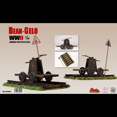 Советская дрезина - КОЛЛЕКЦИОННАЯ ФИГУРКА 1/12 Scene Props Series Rail car rail scene (SPS001) - POPTOYS