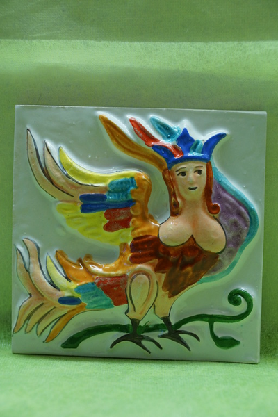 Гамаюн (изразцовая плитка)