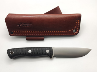 Нож Caribou L сталь К110 чёрная микарта