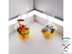 Сахарные фигурки "Утята с рюкзаками" (2 вида), 1 шт