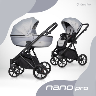 Коляска 2в1 Riko Nano Pro 01 Grey Fox (серый)