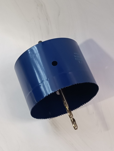 Коронка HSS биметаллическая диаметр 225 мм высота 100 мм по дереву, металлу, пластику.