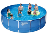 Каркасный бассейн Polygroup Summer Escapes - Waves (круг) 3.66 х 1.32 м ; артикул P20-1252-B+