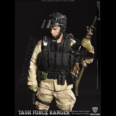 Сержант отряда "Дельта" военного спецназа  США ("Падение Черного Ястреба") - Коллекционная фигурка 1/12 scale US Delta Special Force - master sergeant (LW005) - Crazy Figure