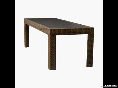 Стол Престиж прямоугольный ДПК/ротанг 190 см