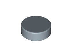 Tile, Round 1 x 1, Sand Blue (98138 / 6322842)