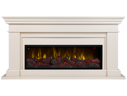 Линейный электрокамин Ontario WT с очагом Beverly 1000