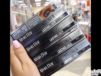 Alvin D&#039;or Карандаш для глаз гелевый водостойкий P-14 LASTINGLINER, тон 01 черный