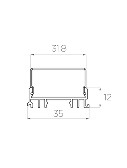 Алюминиевый профиль 4L-3612-S ANOD