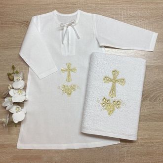 Рубашка для крещения мужская Владислав Фото №1