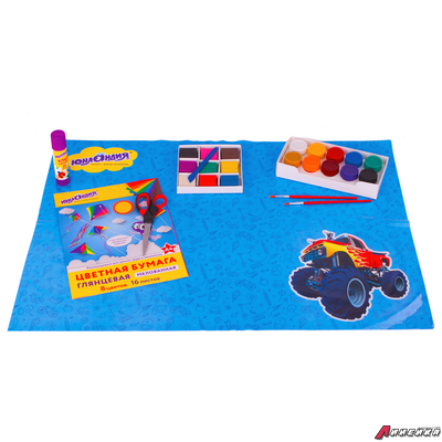 Клеёнка настольная для занятий творчеством ЮНЛАНДИЯ, БИГФУТ, 50×70 см, ПВХ. 662458