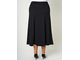 Женская удлиненная юбка на резинке арт. 822-5237 (Цвет черный) Размеры 52-82