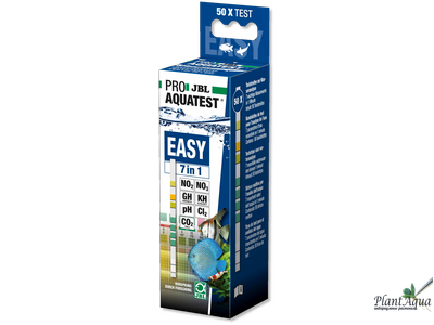Тест 6 в 1 JBL EasyTest, тест полоски, pH,KH, GH,NO2,NO3, 50 шт