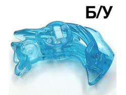 ! Б/У - Bionicle Head Connector Block Eye/Brain Stalk - Small, Trans-Light Blue (24187 / 6135238) - Б/У