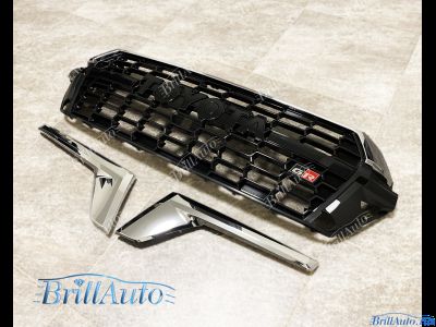 Решетка Toyota Land Cruiser 200 2015-2021 в стиле 300 GR Sport ЧЕРНАЯ