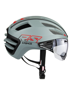 Велосипедный шлем CASCO SPEEDairo2 RS с фотохромным визором, grey-red