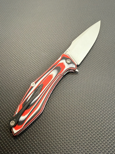 Складной нож Грач сталь AUS-10, рукоять G10, цвет швейцарка