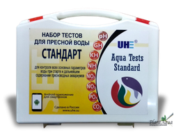 UHE Aqua Tests Standart - Набор из 8 тестов для пресной аквариумной воды "Стандарт" (чемоданчик)