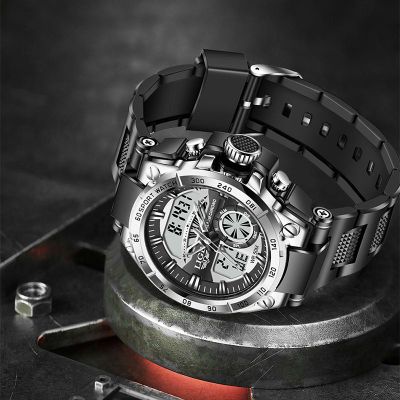 Мужские кварцевые цифровые наручные часы LIGE 8971