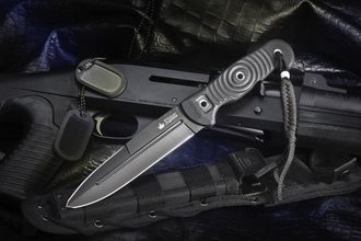 Нож Legion AUS-8 Black Titanium