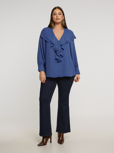 Женская блуза индиго