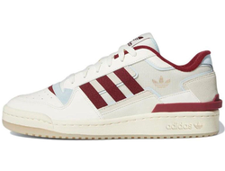 Adidas Forum Exhibit Low White Burgundy