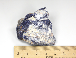 Содалит, необработанный "дикий" образец, Намибия (41*36*28 мм, 45 г) №26695