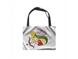 Сумка-шоппер горизонтальная #17 на День влюблённых, 14 февраля