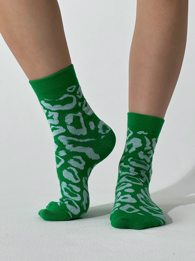 НОСКИ ПРИЯТНО "ЗЕЛЕНЫЙ ЛЕОПАРД"