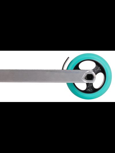 Трюковой самокат Tech Team Zefir Street серый / бирюзовый