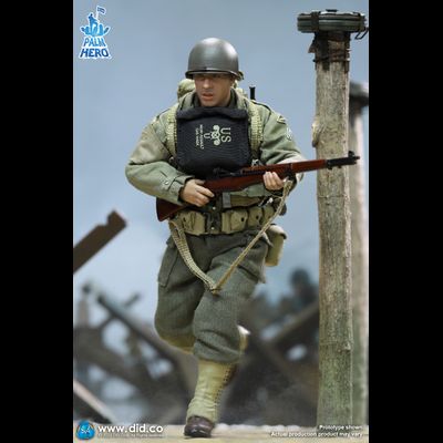 Рядовой Адриан Капарзо (Вин Дизель, "Спасти рядового Райана") - КОЛЛЕКЦИОННАЯ ФИГУРКА 1/12 scale Palm Hero Series WWII US 2nd Ranger Battalion Series 3 – Private Caparzo (XA80011) - DID