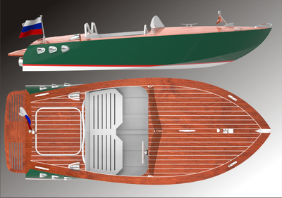 Моторная лодка с водометным движителем Bullitt Jet