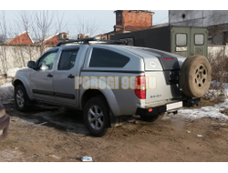 Задний силовой бампер серии Трофи на Nissan Navara III 2010-2015 (03.168.02)