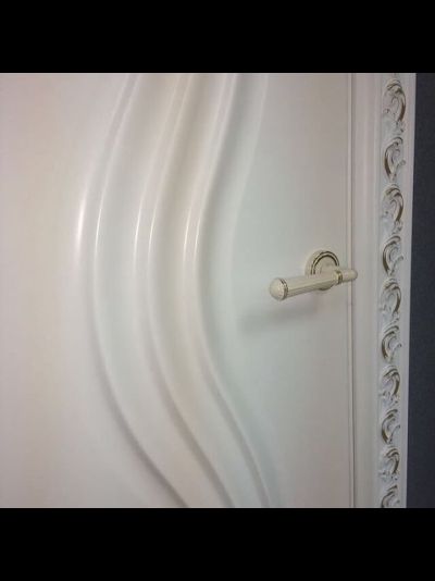 PORTE RICHI (Беларусь). АРБАТ, МОДЕЛЬ ЛЧ12 (Л11), ЭМАЛЬ БЕЛАЯ. ПОЛОТНО ГЛУХОЕ с 3D ФРЕЗЕРОВКОЙ