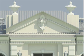 производство шпиля и навершия из стекловолокна для фасада