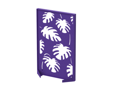 Перегородка прямоугольная с декором "Пальмы"