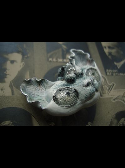 "Сомнус, Гипнотический Кот" необычная брошь по мотивам творчества Тима Бёртона