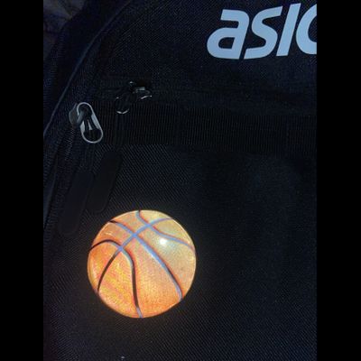 Значок светоотражатель «Баскетбольный мяч»